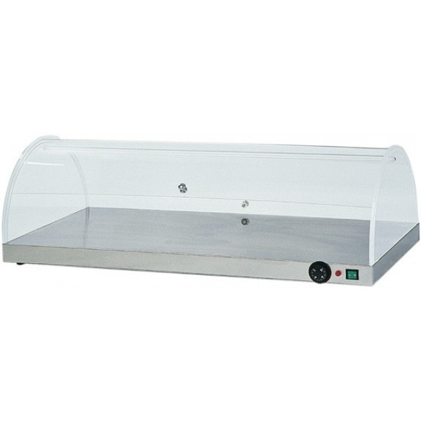 Hot plate with plexiglass dome semi-cylindrical with two openings Model PCC4730 Stainless steel structure