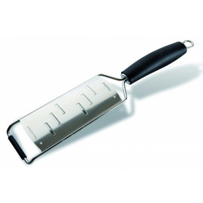 Stainless steel Grater with handle , wide cut Size cm. L 31,5 x P 7,3 Model 336-201