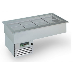 Built-in refrigerated drop in and furniture Model ARMONIA 2GN Gastrnorm capacity 2 containers Gn1/1