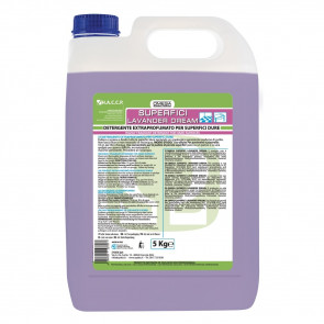Detergent Degreaser extraperfumed for hard surfaces LAVENDER DREAM Box with 4 cans of 5 Kg Model OSLD-20
