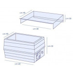 Refrigerated ingredients display case TCN Containers capacity GN various sizes Power kW 0,13 Model GASTRO