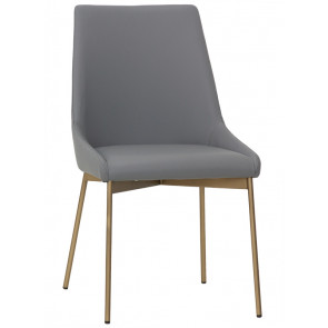 Indoor armchair TESR Powder coated metal frame, padded seat and backrest, synthetic leather covering Model 470-GA2