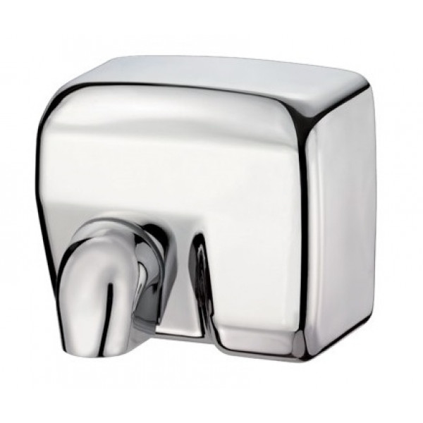Electric stainless steel AISI 304 brilliant hand dryer to Photocell MDL Rated power: 2400 W Motor power 200 W Rev/m: 5,500 rpm Model 704151