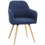 Indoor armchair TESR Powder coated metal frame, fabric or synthetic leather covering Model 1335-W58
