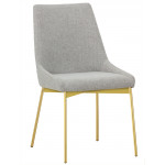 Indoor armchair TESR Powder coated metal frame, padded seat and backrest, fabric Model 470-GA2