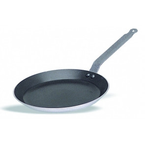 Padella in Alluminio antiaderente per crèpe con manico in ferro Spessore mm. 4 Modello 240-0