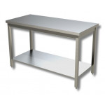 Stainless steel table with shelf Without upstand Model G157