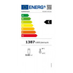 Static-fan assisted multideck cooler. Positive temperature Model MILANO 630 BLK 1 glass door