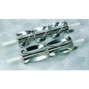 Double croissant cutting roller in Stainless steel, handle in PE Model 528-0