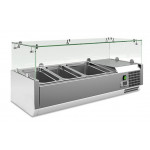 Refrigerated pizza display case stainless steel AISI 201 Model VRX1000380FG