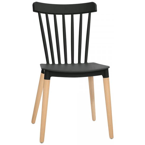 Indoor chair TESR Wood legs Polypropylene shell Model 1322-Z87