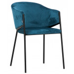Indoor armchair TESR Powder coated metal frame, velvet covering. Model 1939-UK02