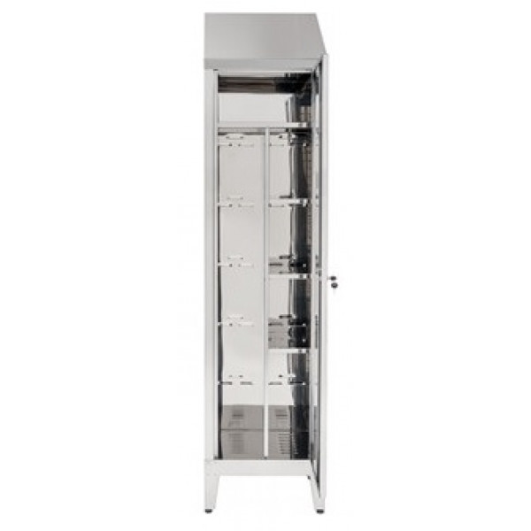 Brooms locker made of stainless steel 304 IXP n.1 hinged door Model 69601