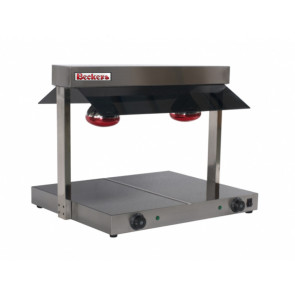 Food warming station with infrared lamps Model BW2 - 2 lamps