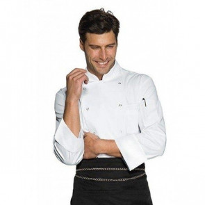 Chef jacket Berlino IC 100% polyester super dry microfiber Available in different sizes Model 059008