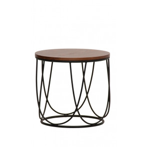 Indoor table TESR Powder coated metal frame, wood top Model 1800-MT48