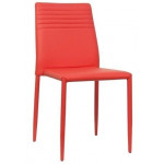 Stackable indoor chair TESR Metal frame Synthetic leather covering Model 949-F400