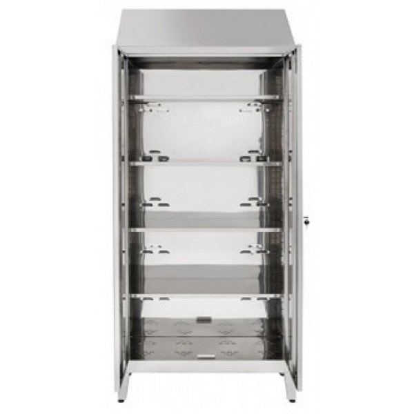 Storage cabinet made of stainless steel 304 IXP n.2 hinged doors Model 69405