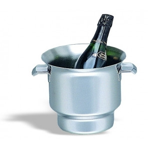 Champagne bucket in stainless steel with fixed handles Model 340-002