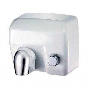 Push Button White Porcelain Steel Electric hand dryer MDL Rated power: 2400 W Motor power 200 W Rev/m: 5,500 rpm Model 704175