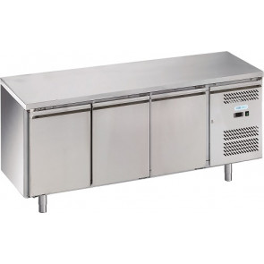 Refrigerated counter three doors Stainless steel AISI 201 ForCold ventilated Model G-SNACK3100TN-FC