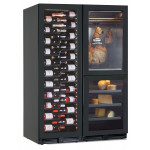 Wine cooler ventilated + cabinet for cheese and cold cuts storage Model NORCIA3603T