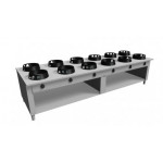 Wok range CI N.12 burners Burners power to choose Model RisCu084