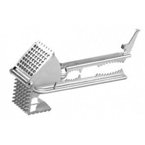 Garlic press,  it can be used to pit olives, as a nutcracker, and a meat pounder. Size cm. L 20 x P 9 x 4 h Model 938-000