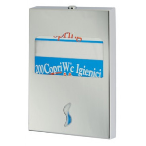 Toilet seat cover dispenser MDL Polished or satin 304 stainless steel , Model BRINOX 105050