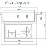 Built-in refrigerated stainless steel bowl Model G-VRI211