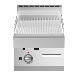 Gas fry top Chromed striped plate MDLR Model F7040FTGCRT