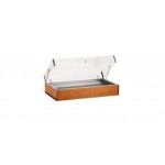 Wooden service trolley Walnut Model CL2151  three shelves