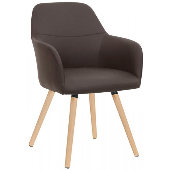 Indoor armchair TESR Powder coated metal frame, fabric or synthetic leather covering Model 1335-W58