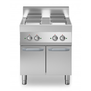 Electric range 4 square plates  MDLR Cabinet with doors Model F7070PCEQP