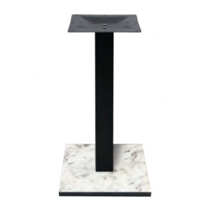 Indoor base TESR HPL compact table bases, tikness 20 mm, metal column, top plate (300 x 300 x 3 mm), adjustable feet Mode 225-HPQ403