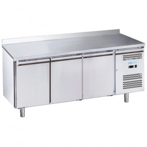 Refrigerated counter three doors Stainless steel AISI 201 ForCold ventilated Model G-SNACK3200TN-FC