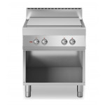 Electric solid top 4 zones MDLR Open cabinet Model F7080TPEA