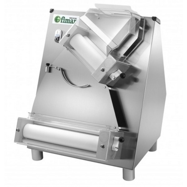 Pizza dough roller with two pairs of rollers(inclined upper rollers) Model FI32N Lower rollers length 320 mm
