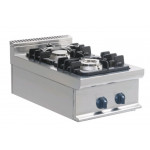 Countertop gas range with two burners CI Model RisCu003 Power kW 12