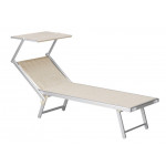 Sunbed with sun visor STK Model MELILLA