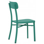 Stackable outdoor chair TESR Powder coated aluminum frame. Model 1581-MC039