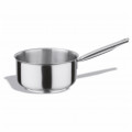 French-style casserole in stainless steel 18/10 Capacity lt. 3.1 Dimensions øcm. 20x10h Model 123-020