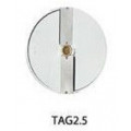 Cutting disc thickness 2,5mm DF2,5N - suitable for cucumbers, carrots, onion rings, fried potatoes, white cabbage, etc. for Vegetable cutter Models TITANIUM