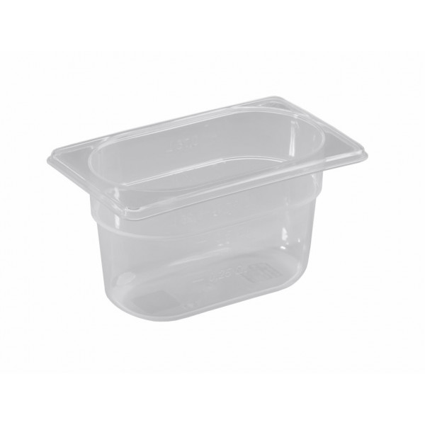 Polypropylene gastronorm container 1/9 Model PP19100