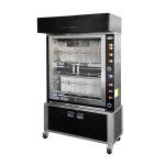 Gas vertical rotisserie ENG Model ELBAPLUS36PG Capacity N. 36 Chickens N. 6 stainless steel tubular spits mm 12 x 12 Lunghezza cm 96