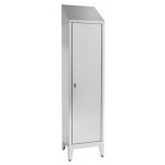 Brooms locker made of stainless steel 304 IXP n.1 hinged door Model 69601