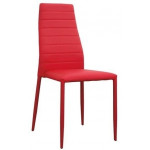 Stackable indoor chair TESR Metal frame Synthetic leather covering Model 948-F503