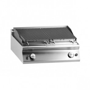 Gas lava stone grill 2 cooking zones MDLR Model CL9080GRLIT