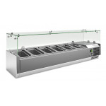 Refrigerated pizza display case stainless steel AISI 201 Model VRX1400330FG