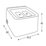 Refrigerated Counter display TCN Model Piccolo Static refrigeration